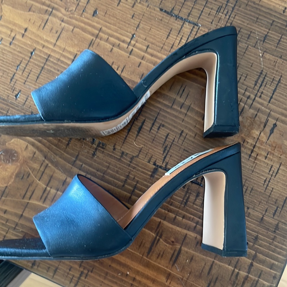 NA-KD Flared Heel Leather Mules - Picture 9 of 9